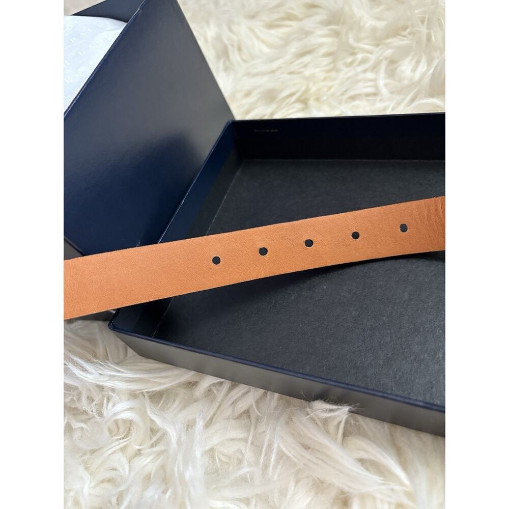Ralph Lauren Collection Purple Label Women’s Alligator Buckle Belt L Navy $1750 - Picture 6 of 9